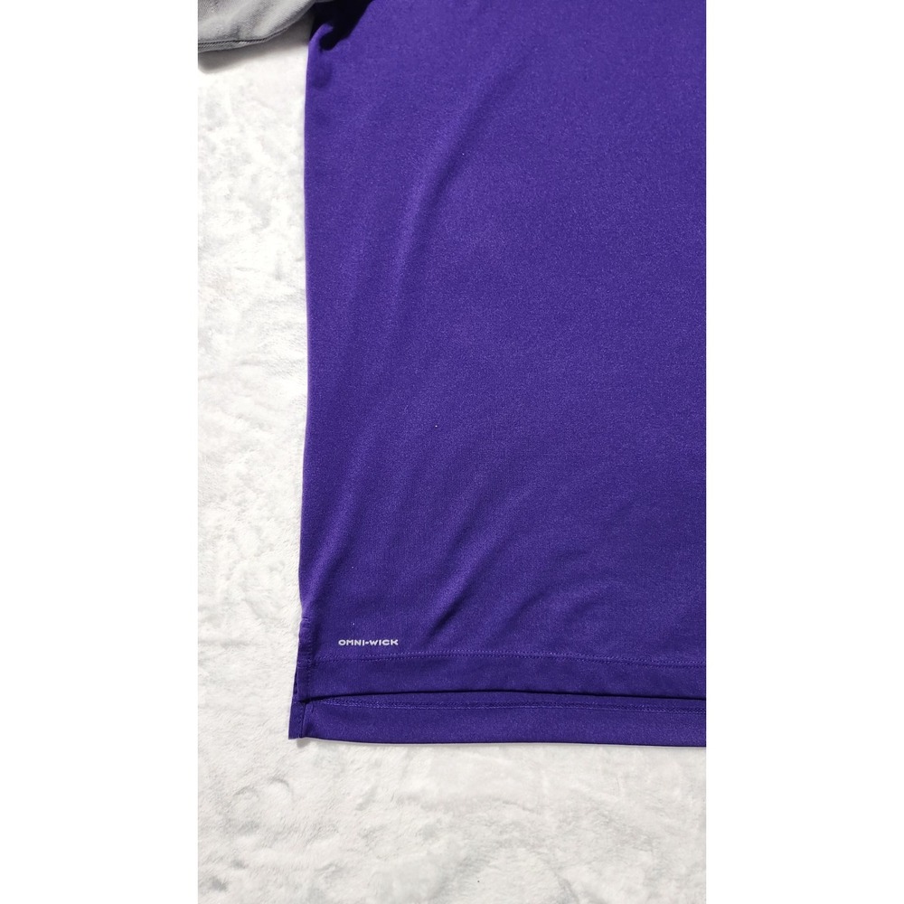 Columbia LSU Tigers Purple Omni-Wick Total Control Polo Men Size Large - Picture 5 of 7